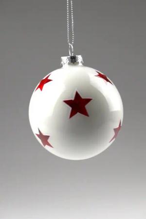 AM Design Weihnachtsbaumkugel aus Glas, Ø: 8 cm, 6er Set