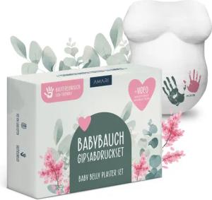 Amari Modelliermasse AMARI® Gipsabdruck Babybauch Set, Gipsabdruckset Babybauch