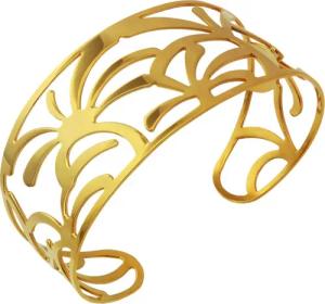 Amello Armspange Amello Palmen Damen Armreif vergoldet (Armspange), Damen Armspange (Palmen) Edelstahl (Stainless Steel), vergoldet (Gelbg