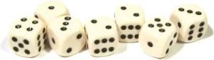 AMIGO 00057 Würfel Elfenbein W06 16 mm
