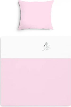 Amilian Babybettwäsche Kinderwagenset - 2tlg. Kinderbettwäsche - 80x80cm + 35x40cm, 100% Baumwolle, 2 teilig, Bettwäscheset für Kinderwagen, Wiege, Babybett - Baby Bettwäsche