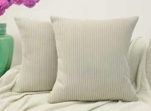 Amilian Dekokissen mit Füllung und Kissenbezug - 2er Set - Kissen, Zierkissen, Sofakissen, (2 Stück), Kopfkissen, Kuschelkissen, Couchkissen mit Kissenfüllung