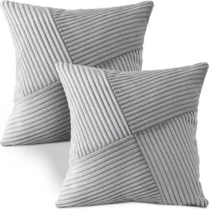 Amilian Dekokissen mit Füllung und Kissenbezug - 2er Set - Zierkissen, Sofakissen, Kissen, (2 Stück), 40x40 cm, Kuschelkissen, Kopfkissen mit Kissenfüllung