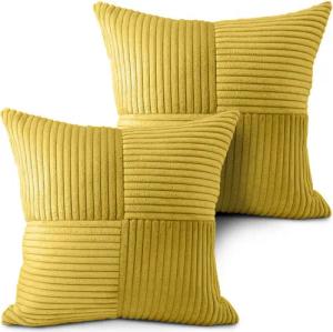 Amilian Kissenbezüge - 2er Set Kissenhüllen - Zierkissenbezüge - Kissenbezug, (2 Stück), 40x40 cm, Kissenhülle für Kissen, Dekokissen, Zierkissen, Sofakissen