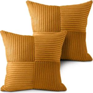 Amilian Kissenbezüge - 2er Set Kissenhüllen - Zierkissenbezüge - Kissenbezug, (2 Stück), 40x40 cm, Kissenhülle für Kissen, Dekokissen, Zierkissen, Sofakissen