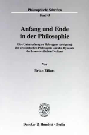 Anfang und Ende in der Philosophie.