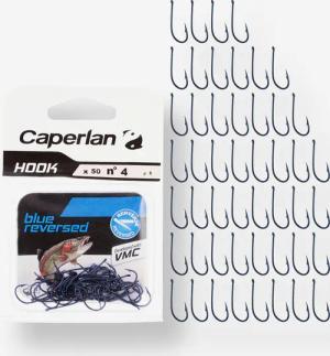 Angelhaken Hook Einfachhaken blau verschränkt