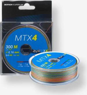Angelschnur vierfach geflochten MTX 4 Multicolor 300 m