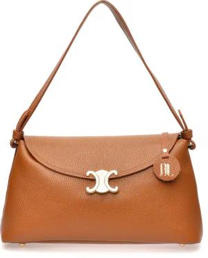 Anna Luchini Braune Lederhandtasche