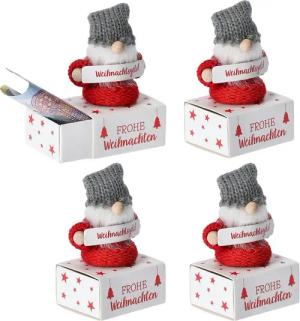 Annastore Geschenkbox Kleine Wichtel mit Box für ihre Geldgeschenke für Weihnachten, Geldverpackung, Weihnachtsgeld Verpackung