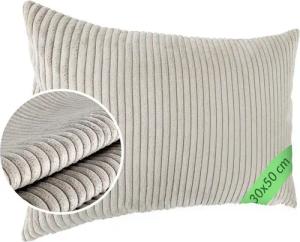 ANRO Dekokissen Kissenhülle MIT oder OHNE Füllung Kissenbezug Zierkissen, Kissenhülle in 30x50cm ohne Füllung Hellgrau