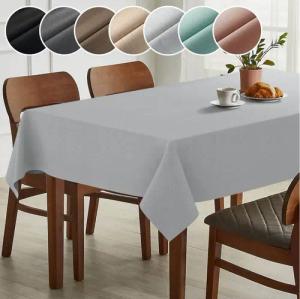 ANRO Tischdecke Hochwertig Tischwäsche mit Beschichtung (Einzelstück 1-tlg), Premium TEFLON und 2-Fache Acryl Beschichtung