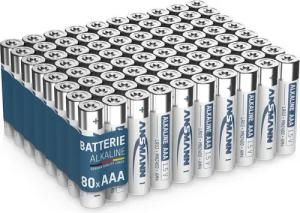 ANSMANN AG Batterien AAA Alkaline Größe LR03 - (80 Stück Vorratspack) Batterie