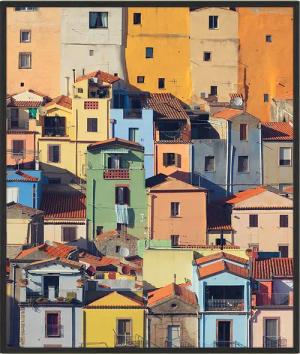 ANY IMAGE Wandbild BOSA, SARDINIEN mit Rahmen