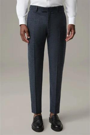 Anzughose Melwin, navy kariert