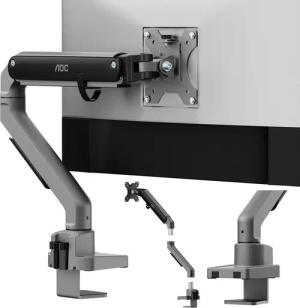 AOC Monitor-Halterung 17-34 Zoll, bis 9 kg, VESA 75x75-100x100,AM200, (bis 34 Zoll, Packung, neigbar,schwenkbar,drehbar,Gasdruckfeder,Kabelmanagement)