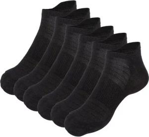 Apollo Füßlinge (6er Pack) Sneakersocken mit Fersenlasche, Bambus, Komfort und perfekten Passform
