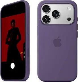 Apple Silikon Case mit MagSafe Handy-Cover für Apple iPhone 17 Pro nebelviolett