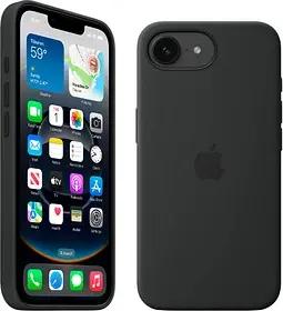 Apple Silikon Handyhülle für Apple iPhone 16e schwarz