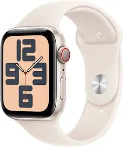 Apple Watch SE 44 mm Aluminium (GPS+Cellular) Sportarmband S/M  polarstern