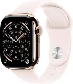 Apple Watch Series 11 42 mm Titan (GPS+Cellular) Sportarmband S/M  blassrosa, roségold