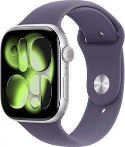 Apple Watch Series 11 46 mm Aluminium (GPS+Cellular) Sportarmband M/L  nebelviolett, silber