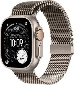 Apple Watch Ultra 3 Milanaise Armband Small  natur