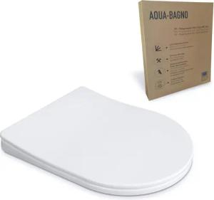 Aqua Bagno WC-Sitz Absenkautomatik Toilettendeckel abnehmbarer WC-Sitz (WC-Sitz, WC-Deckel, 1-St)
