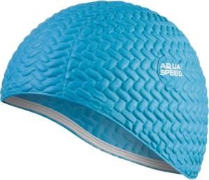 Aqua Speed Badekappe Bombasic / Bombastic TIC TAC (Schwimmkappe für Aqua Fitness), Elastische Aqua Fitness Schwimmhaube