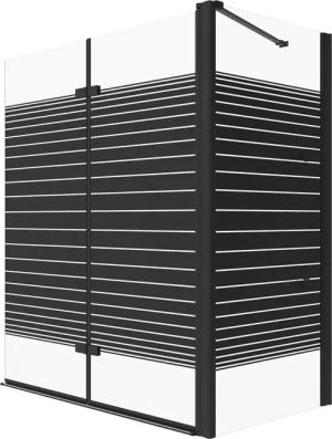 AQUABATOS Badewannenaufsatz Badewannenaufsatz eck schwarz 1 teilig 2 teilig 3 teilig