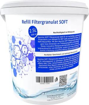 Aquintos Wasseraufbereitung Kalk- und Wasserfilter Refill Filtergranulat ‧ Ersatz für BWT soft und Aarke Pure Clean +, SOFT Filtergranulat