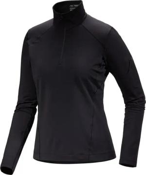 Arc'teryx - Rho Zip Neck Pullover Damen schwarz