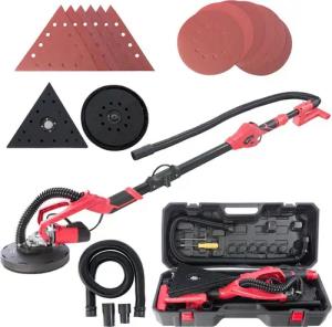 Arebos Deckenschleifer Langhalsschleifer – Decken- & Wandschleifer für Trockenbau, 2100,00 m/min, (Transportbox), 710 W