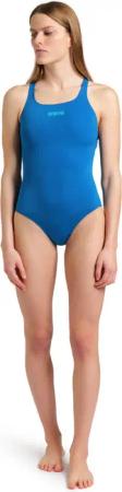 Arena Damen Badeanzug Team Swim Pro Solid Blau/Cosmo