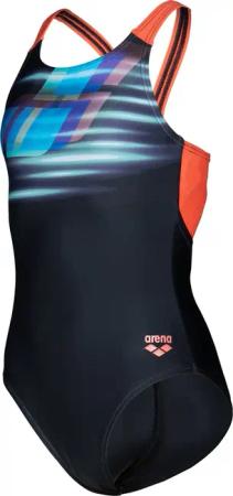 Arena - Fading V-Back Badeanzug Mädchen schwarz