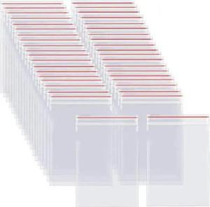 ARLI Folienbeutel 200x Druckverschlussbeutel 100 x 150 mm LDPE, Schnellverschlußbeutel Zip Beutel transparent