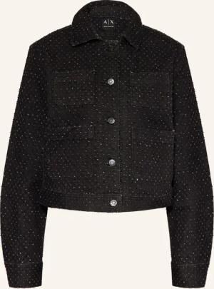 ARMANI EXCHANGE Jeansjacke mit Schmucksteinen