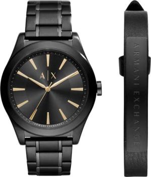 ARMANI EXCHANGE Quarzuhr AX7102, (Set, 2-tlg., mit Armband), Armbanduhr, Herrenuhr, ideal auch als Geschenk, analog
