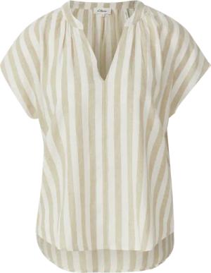 Ärmellose Bluse aus Leinenmix im Relaxed Fit