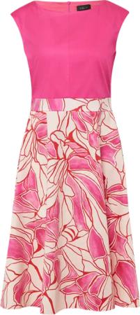 Ärmelloses Kleid aus Baumwollmix mit ausgestelltem Rock