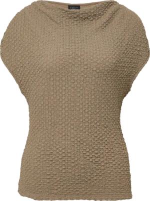 Ärmelloses Shirt mit Wasserfall-Ausschnitt