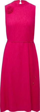 Ärmelloses Viskosekleid im Relaxed Fit mit abnehmbarer Brosche