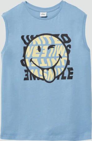 Ärmlloses Shirt mit Smiley®-Print