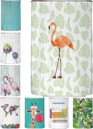 Arteneur Duschvorhang Breite 120 cm, Anti-Schimmel Beschichtet, Beschwerter Saum, Waschbar 40°C