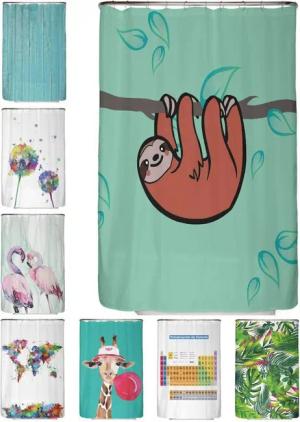 Arteneur Duschvorhang Breite 120 cm, Anti-Schimmel Beschichtet, Beschwerter Saum, Waschbar 40°C