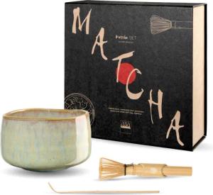 ASA SELECTION Geschirr-Set moribana Matcha-Set ishi shiny 3tlg, Steinzeug