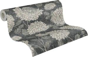 A.S.Creation Vliestapete Attractive 2 Floral schwarz B/L: ca. 53x1005 cm