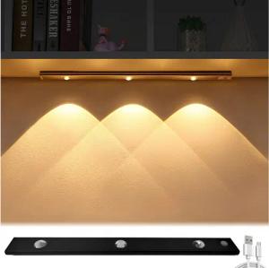 Athlix LED Unterbauleuchte LED Unterbauleuchte LED Unterbauleuchte kabellos, wiederaufladbar, LED fest integriert, mit Bewegungssensor, 60 Std. Laufzeit, 3000K-6500K weiß verstellbar