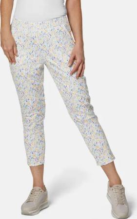 Attraktive Druckhose mit weichem Fall - orange / lila / gemustert - Gr. 25 von Goldner Fashion