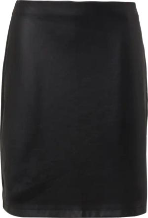 Ausgestellter Mini-Rock aus Kunstleder